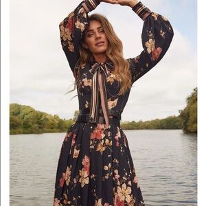 Karen Millen Floral Maxi Dress, size 6